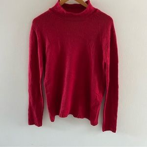 Marc D’Alcy Red Silk and Angora Sweater - Size Small